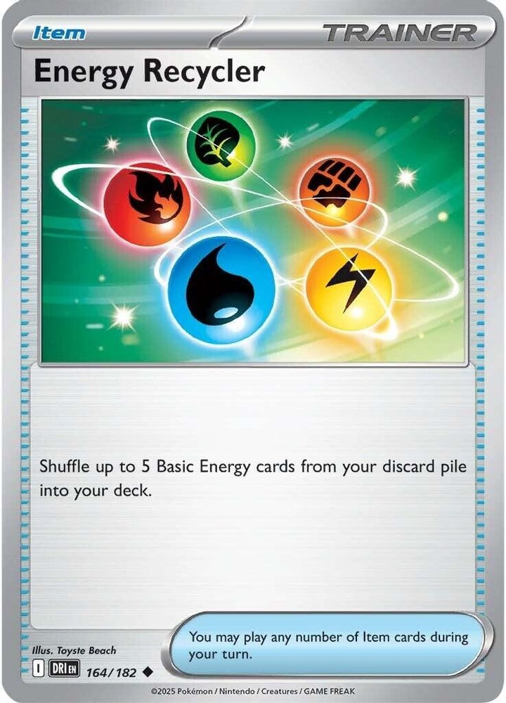 SV10: Destined Rivals (DRI) - Energy Recycler (#164/182, Uncommon) ()