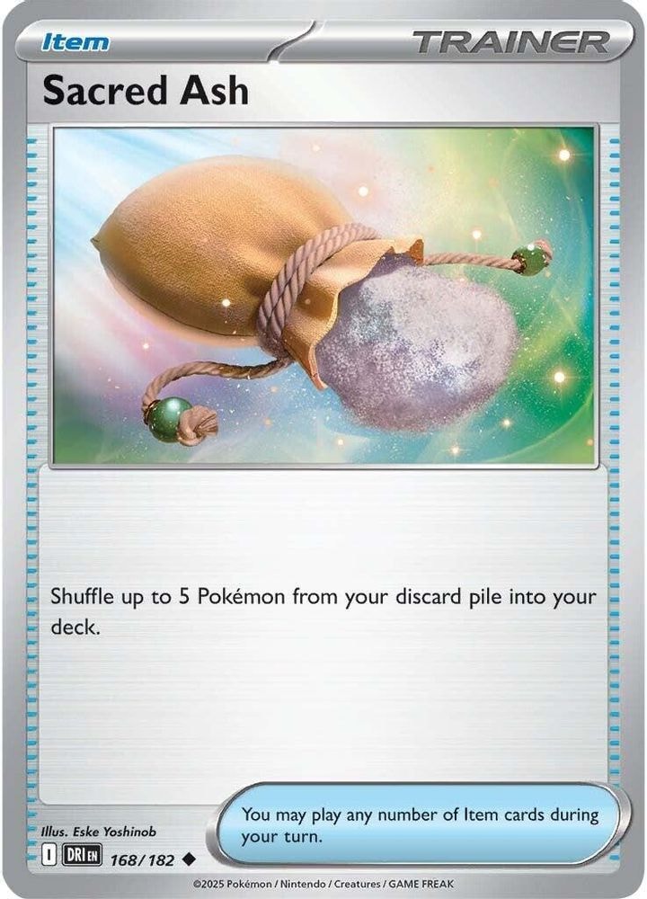 SV10: Destined Rivals (DRI) - Sacred Ash (#168/182, Uncommon) ()