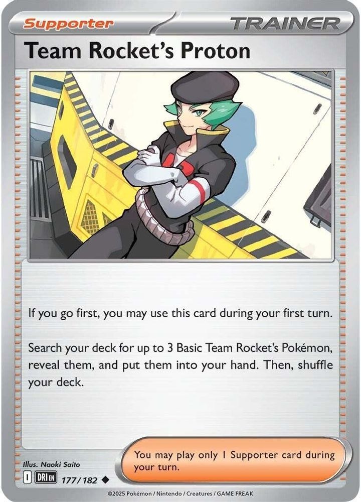 SV10: Destined Rivals (DRI) - Team Rocket's Proton - 177/182 (#177/182, Uncommon) ()
