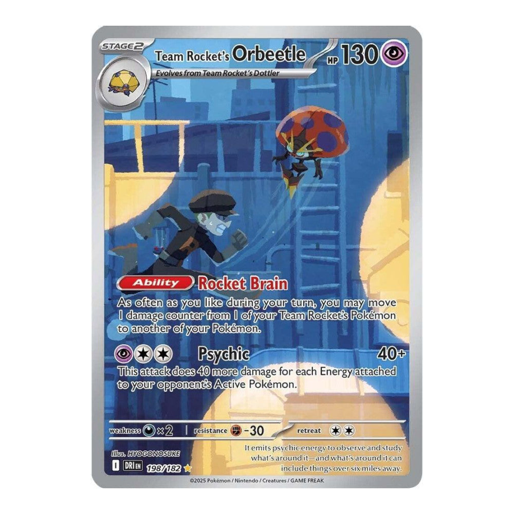 SV10: Destined Rivals (DRI) - Team Rockets Orbeetle 198 182 (#198/182) (Near Mint)