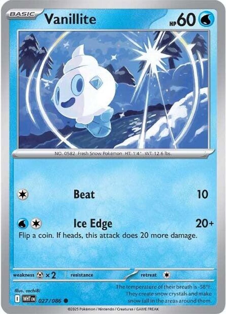 SV: White Flare (WHT) - Vanillite (#027/086, Common) ()