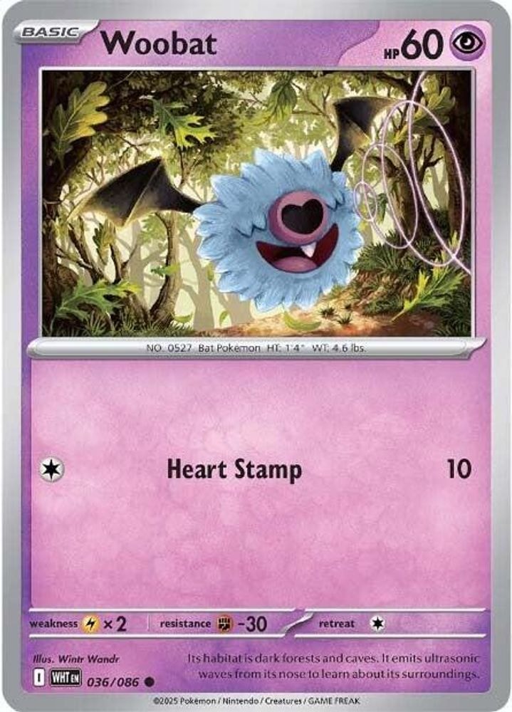 SV: White Flare (WHT) - Woobat (#036/086, Common) ()