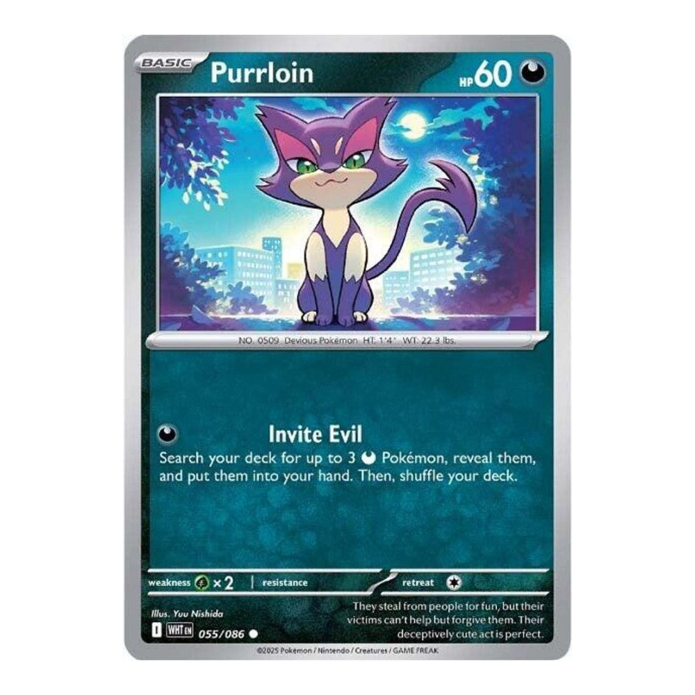 SV: White Flare (WHT) - Purrloin (#055/086) (Near Mint)