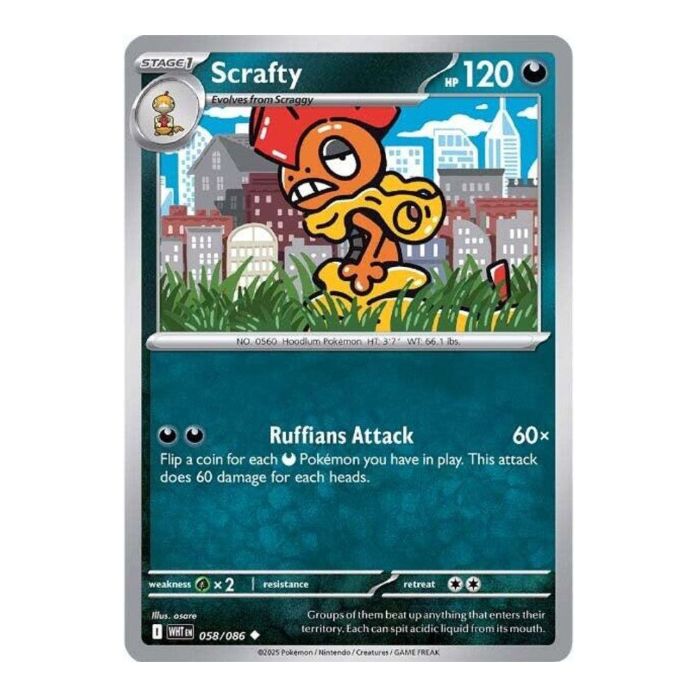 SV: White Flare (WHT) - Scrafty (#058/086) (Near Mint)