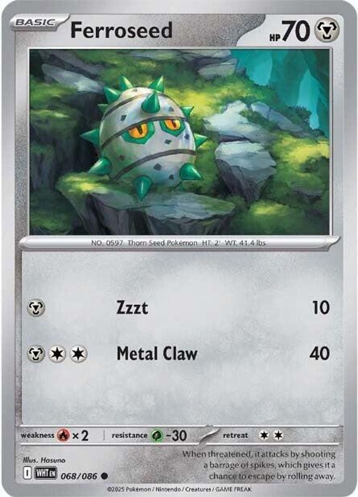 SV: White Flare (WHT) - Ferroseed (#068/086, Common) ()