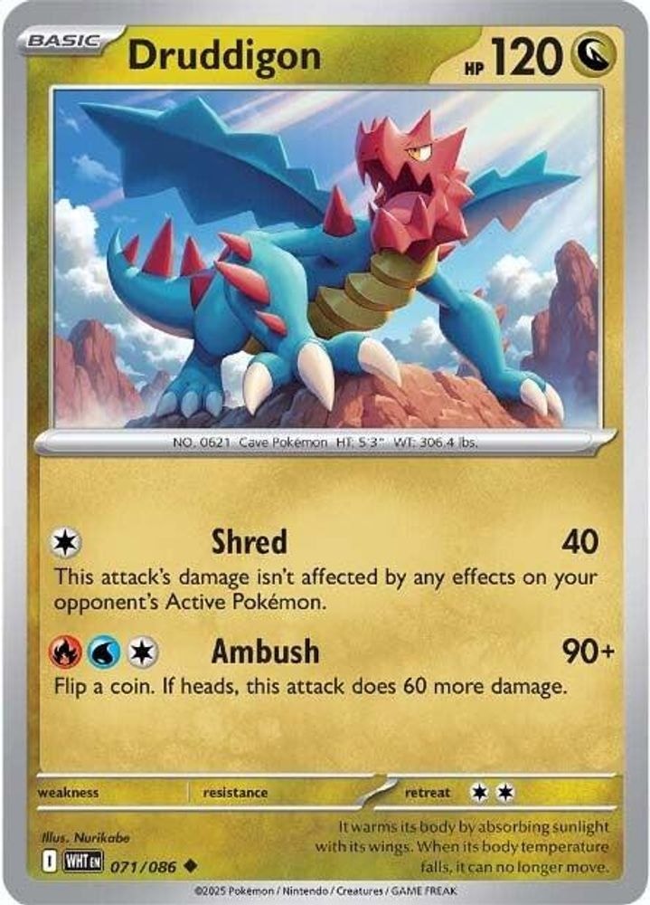 SV: White Flare (WHT) - Druddigon (#071/086, Uncommon) ()