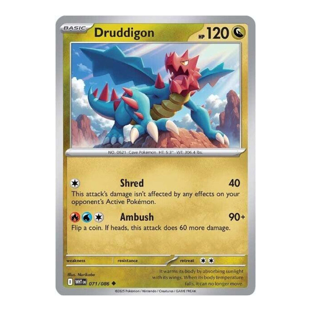 SV: White Flare (WHT) - Druddigon (#071/086) (Near Mint)