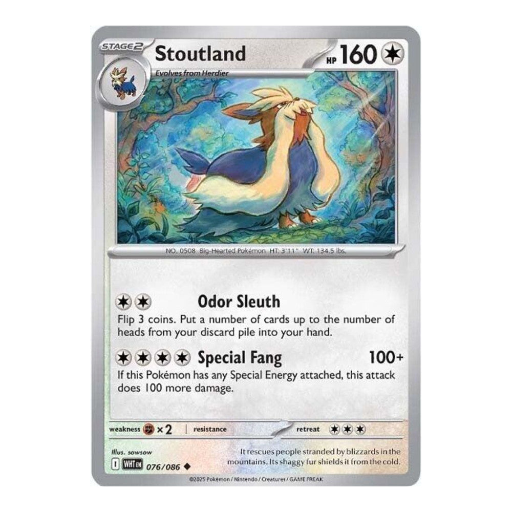 SV: White Flare (WHT) - Stoutland (#076/086) (Near Mint)