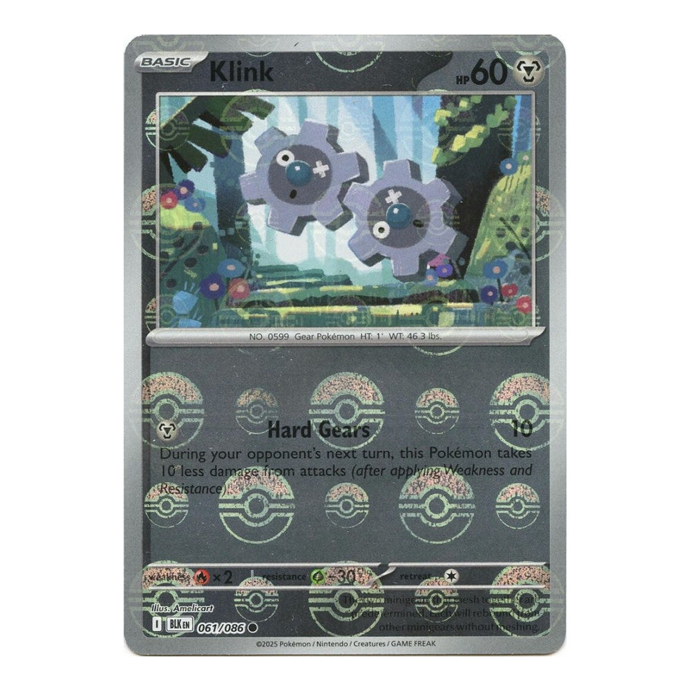 SV: Black Bolt (BLK) - Klink Poke Ball Pattern (#061/086) (Near Mint)