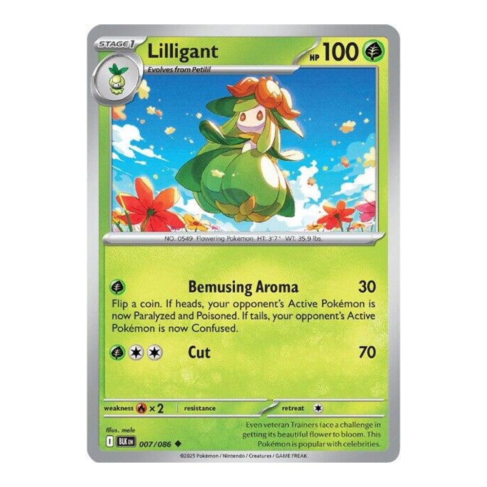 SV: Black Bolt (BLK) - Lilligant (#007/086) (Near Mint)