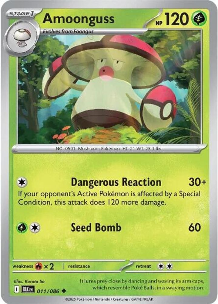 SV: Black Bolt (BLK) - Amoonguss (#011/086, Uncommon) ()