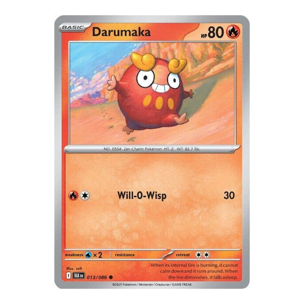 SV: Black Bolt (BLK) - Darumaka (#013/086) (Near Mint)