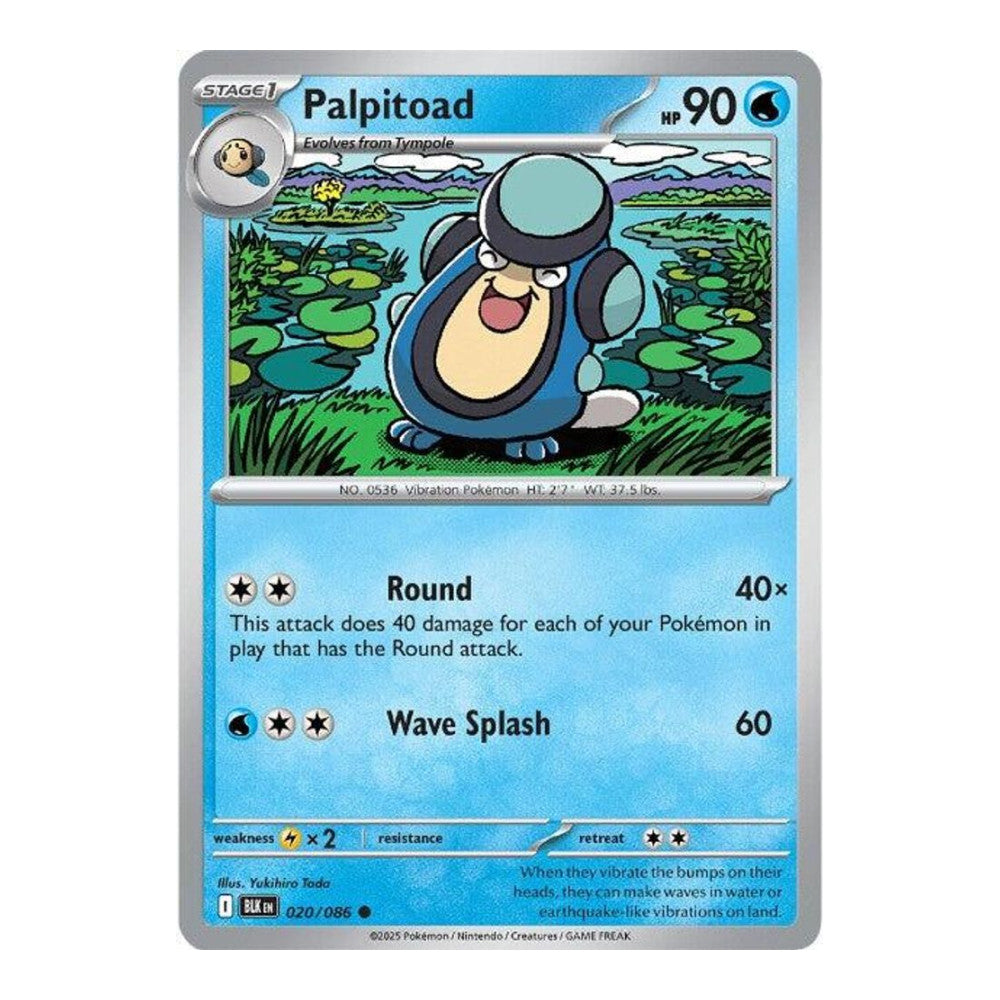 SV: Black Bolt (BLK) - Palpitoad (#020/086) (Near Mint)