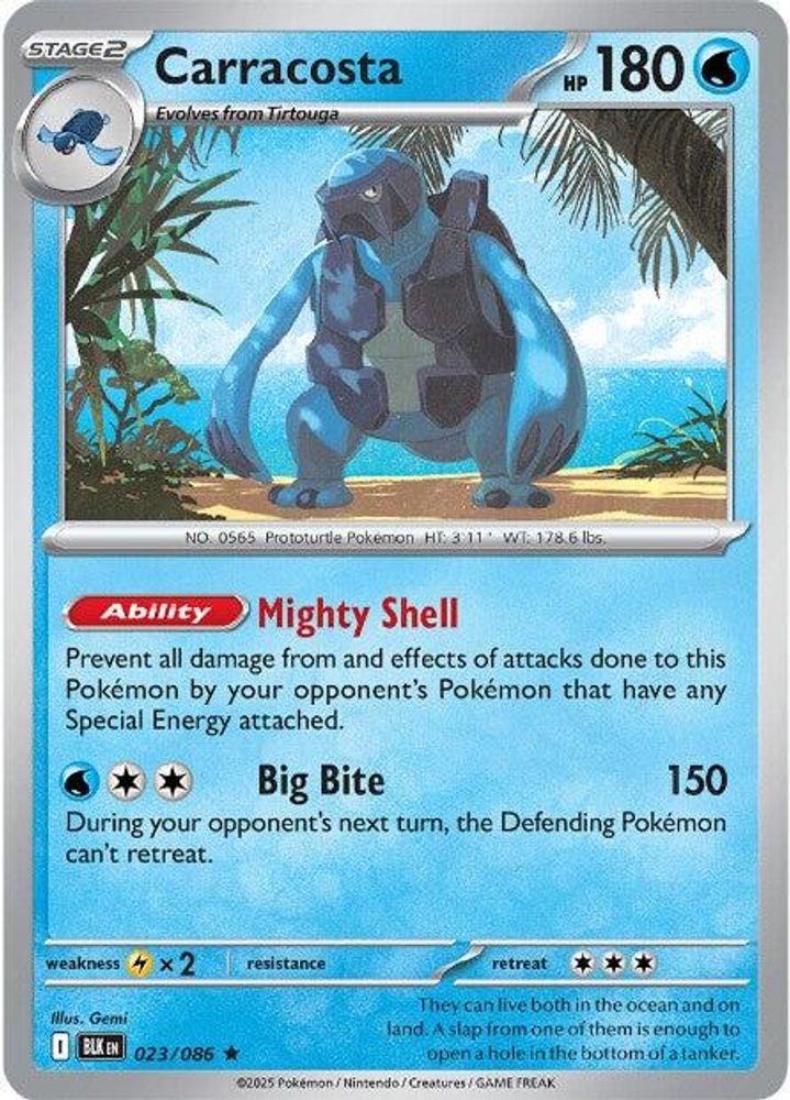 SV: Black Bolt (BLK) - Carracosta (#023/086, Rare) ()
