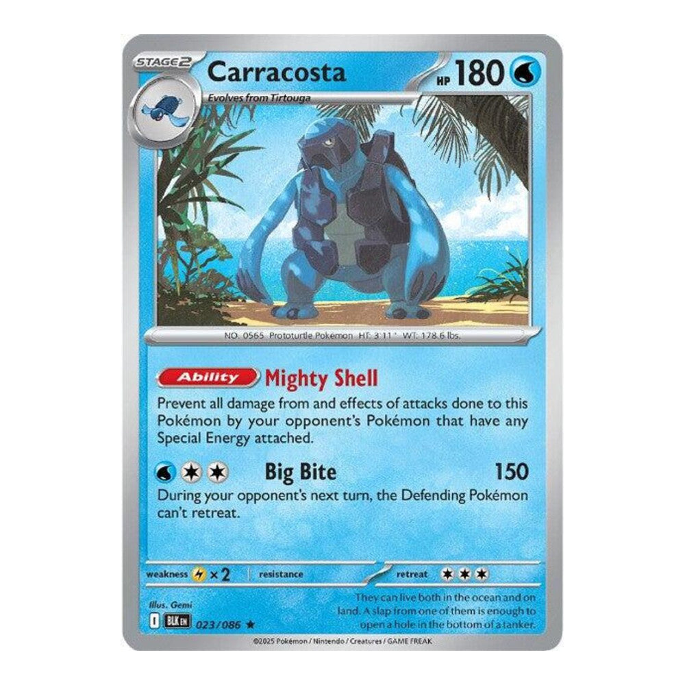 SV: Black Bolt (BLK) - Carracosta (#023/086) (Near Mint)