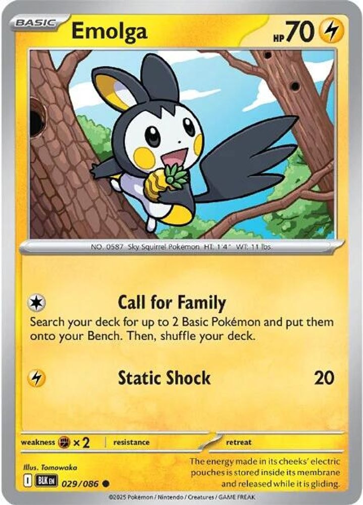 SV: Black Bolt (BLK) - Emolga (#029/086, Common) ()