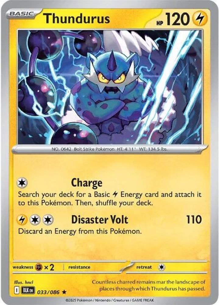 SV: Black Bolt (BLK) - Thundurus (#033/086, Rare) ()