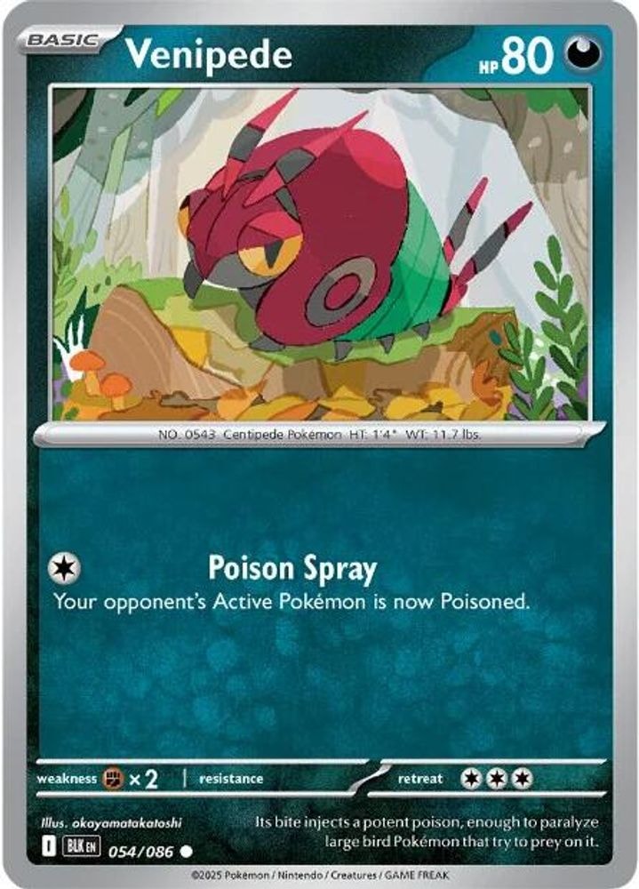 SV: Black Bolt (BLK) - Venipede (#054/086, Common) ()