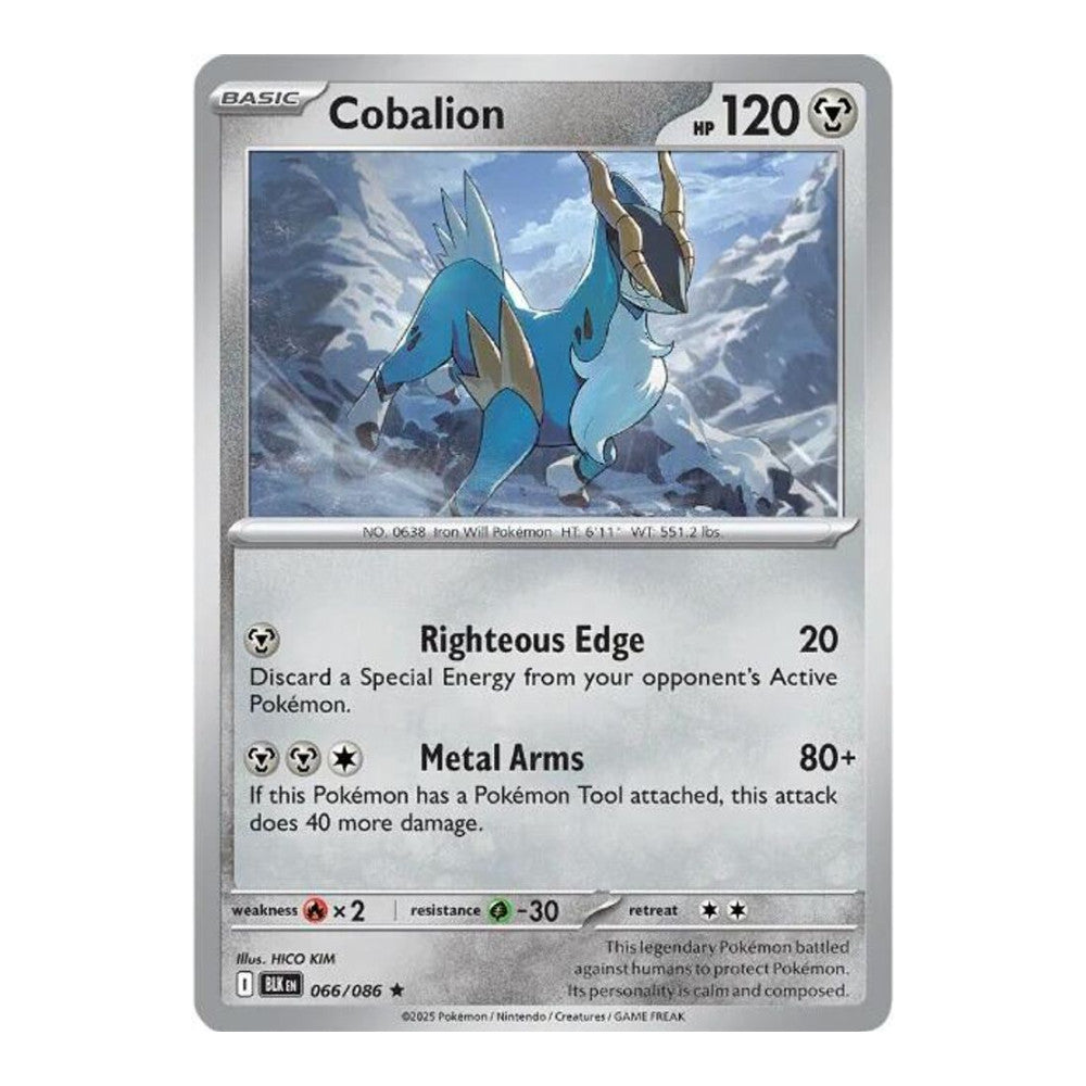 SV: Black Bolt (BLK) - Cobalion (#066/086) (Near Mint)