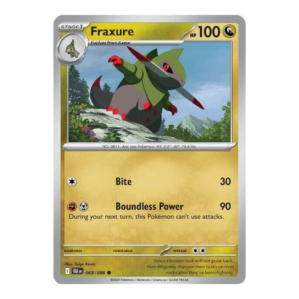 SV: Black Bolt (BLK) - Fraxure (#069/086) (Near Mint)