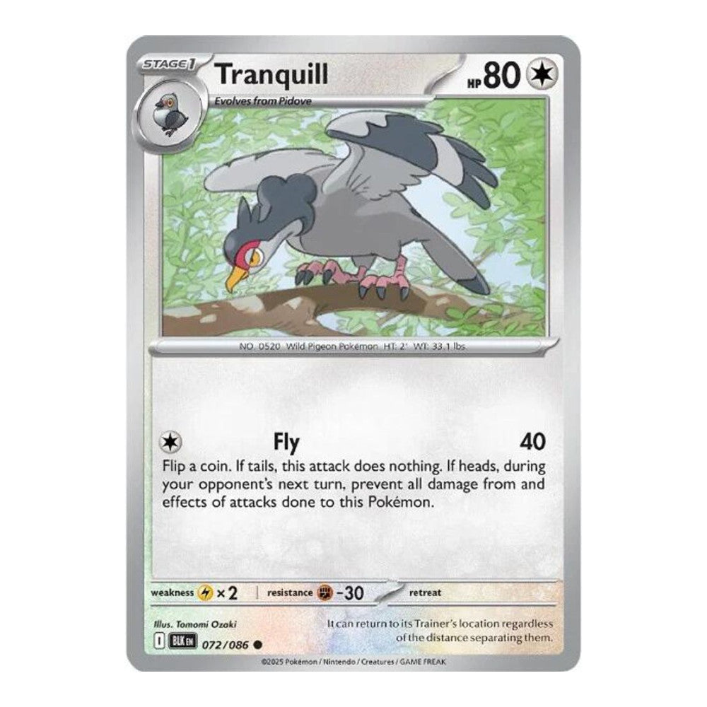 SV: Black Bolt (BLK) - Tranquill (#072/086) (Near Mint)