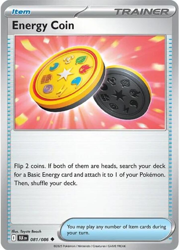 SV: Black Bolt (BLK) - Energy Coin (#081/086, Uncommon) ()