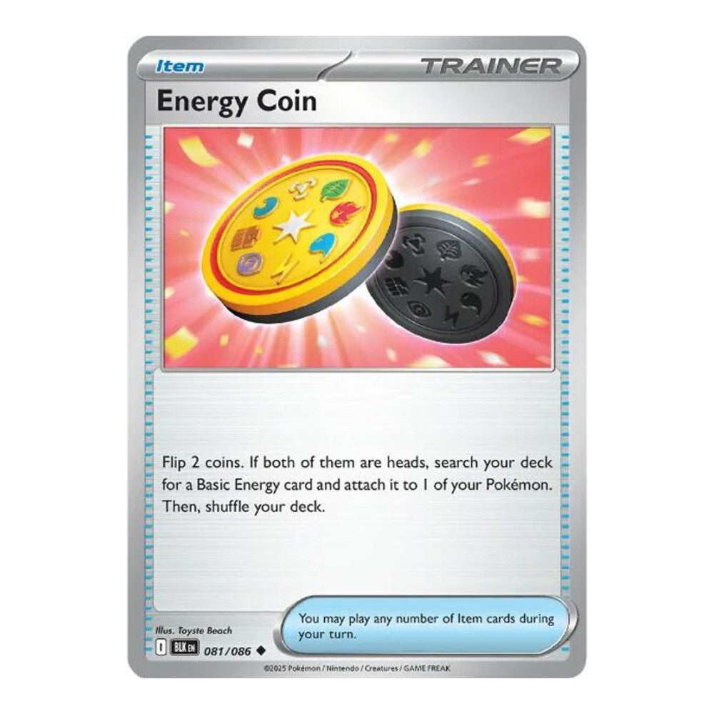 SV: Black Bolt (BLK) - Energy Coin (#081/086) (Near Mint)