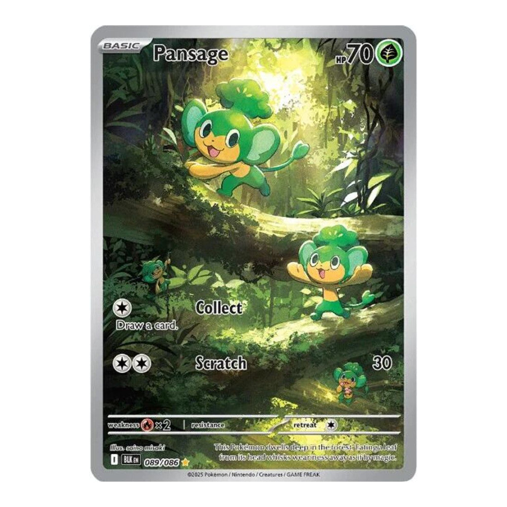 SV: Black Bolt (BLK) - Pansage 089 086 (#089/086) (Near Mint)