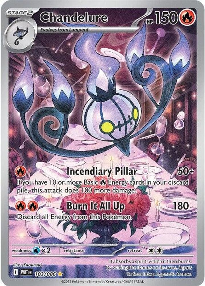 SV: White Flare (WHT) - Chandelure - 103/086 (#103/086, Illustration Rare) ()