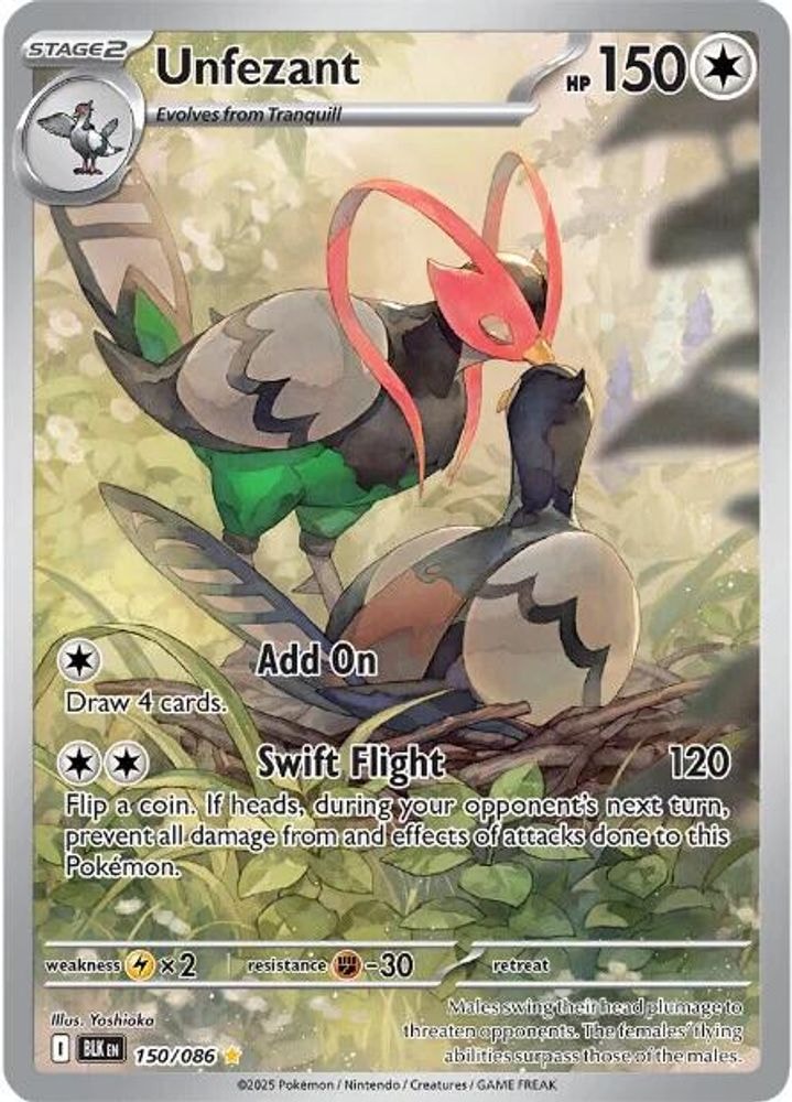 SV: Black Bolt (BLK) - Unfezant - 150/086 (#150/086, Illustration Rare) ()