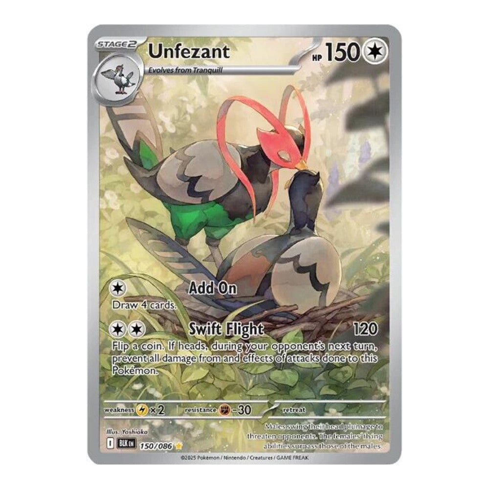 SV: Black Bolt (BLK) - Unfezant 150 086 (#150/086) (Near Mint)