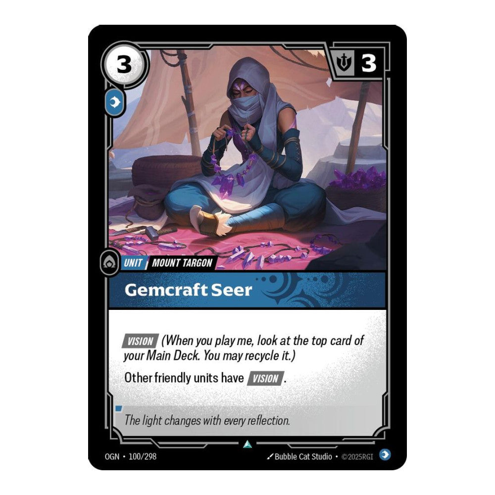 Origins (OGN) - Gemcraft Seer (#100/298) (Near Mint)