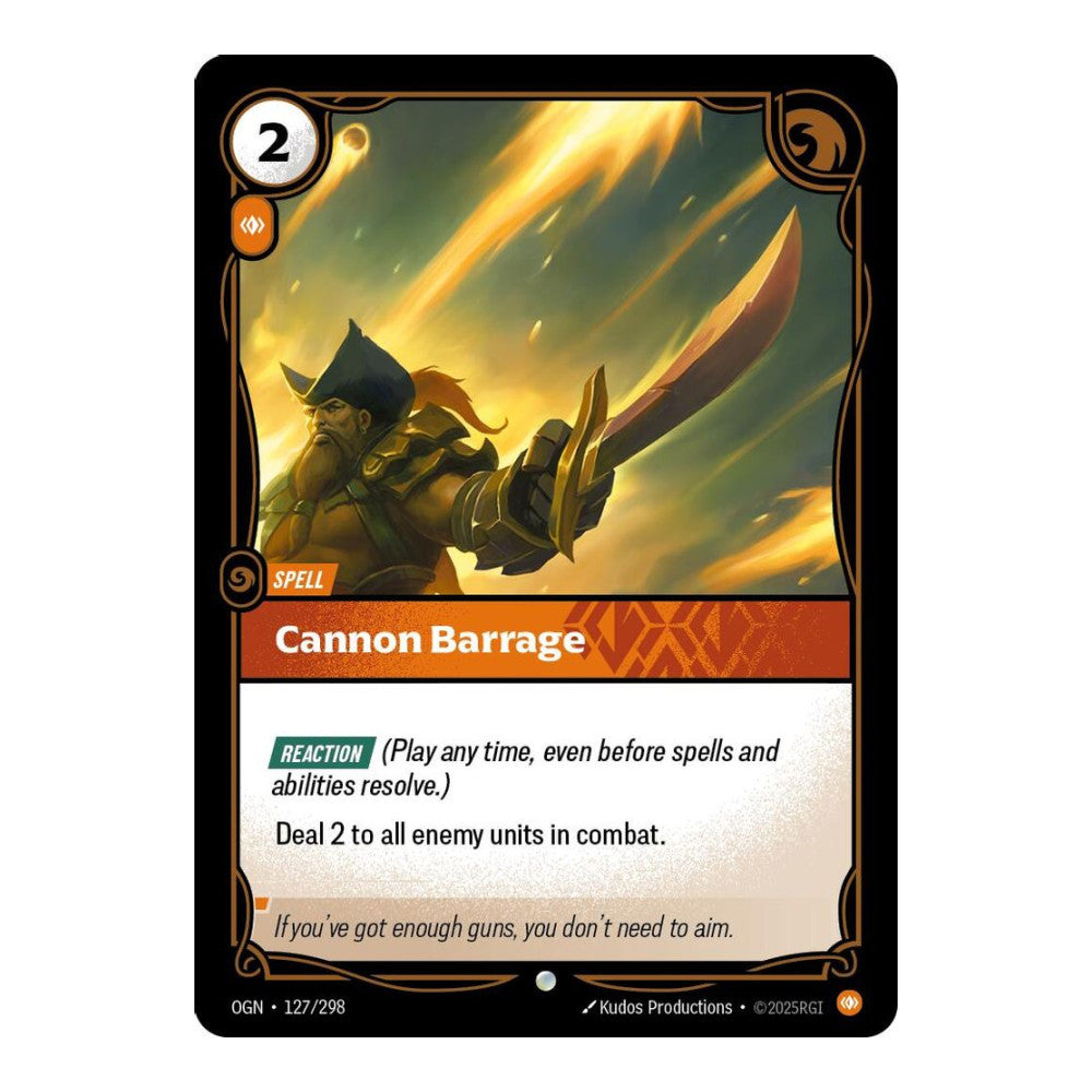 Origins (OGN) - Cannon Barrage (#127/298) (Near Mint)