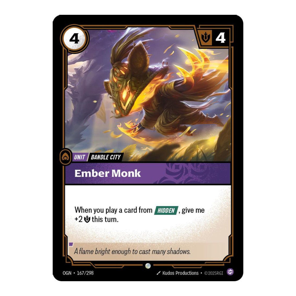 Origins (OGN) - Ember Monk (#167/298) (Near Mint)