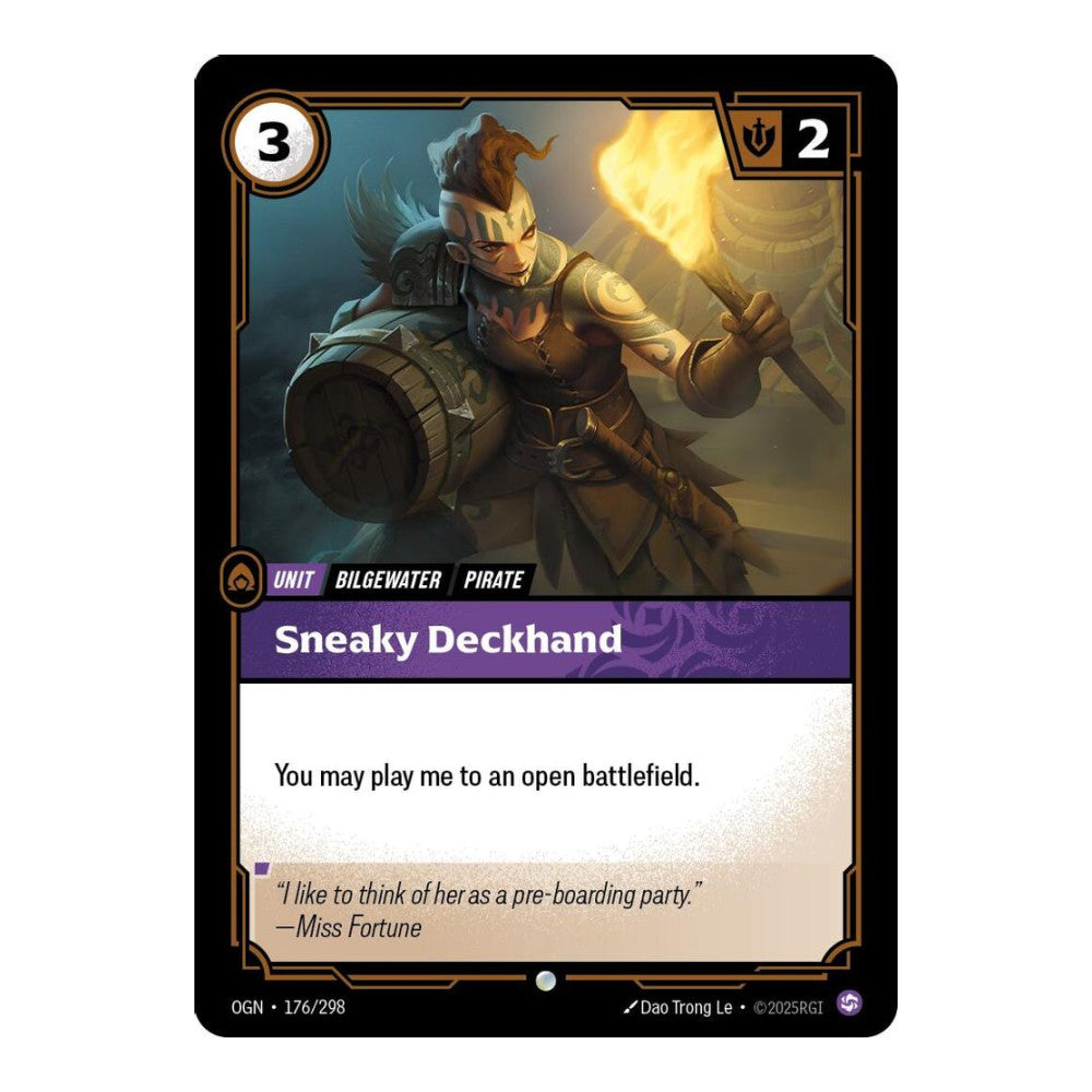 Origins (OGN) - Sneaky Deckhand (#176/298) (Near Mint)