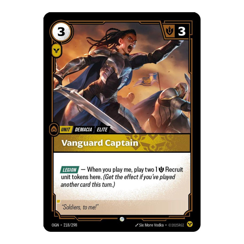 Origins (OGN) - Vanguard Captain (#218/298) (Near Mint)