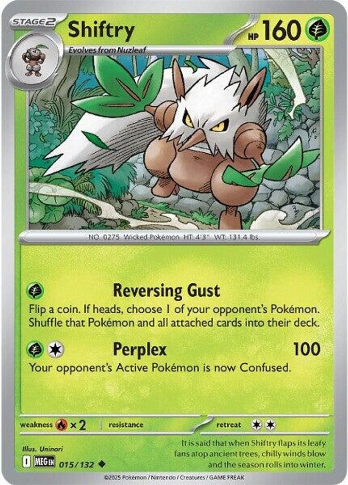 ME01: Mega Evolution (MEG) - Shiftry (#015/132, Uncommon) ()