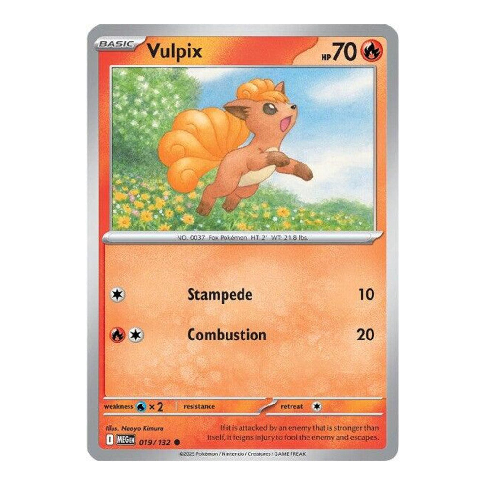 ME01: Mega Evolution (MEG) - Vulpix 019 132 (#019/132) (Near Mint)