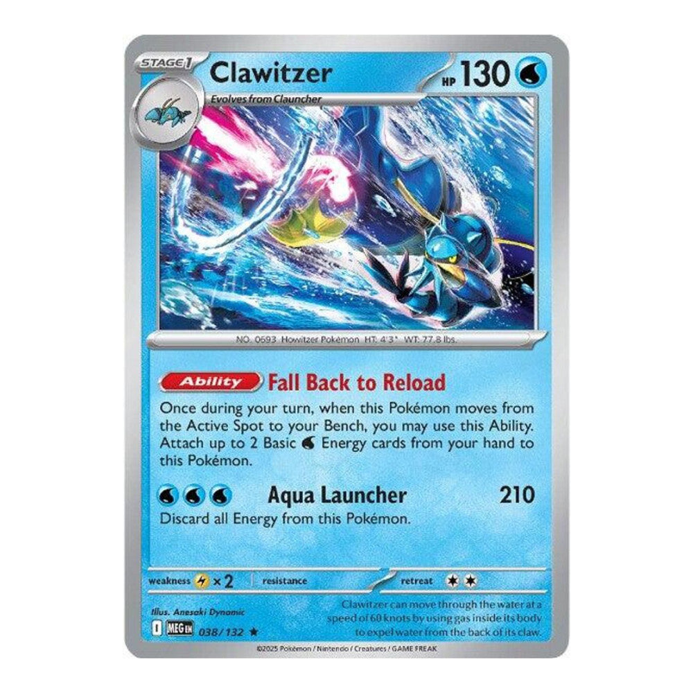 ME01: Mega Evolution (MEG) - Clawitzer - 038/132 (#038/132)