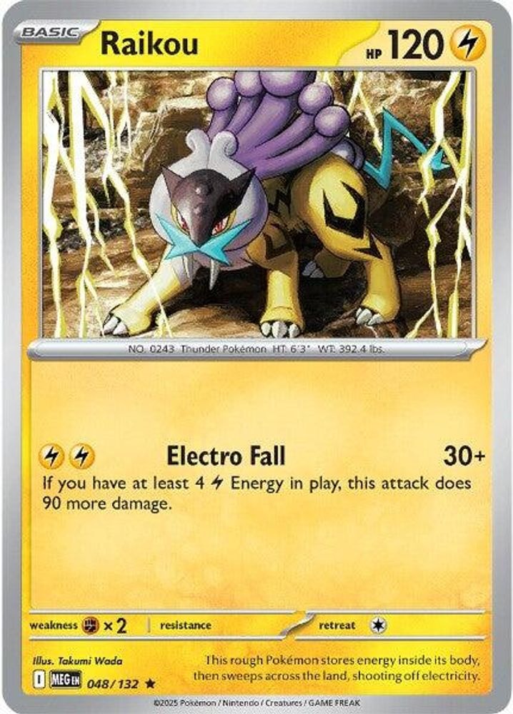 ME01: Mega Evolution (MEG) - Raikou (#048/132, Rare) ()