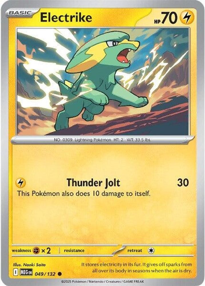 ME01: Mega Evolution (MEG) - Electrike (#049/132, Common) ()