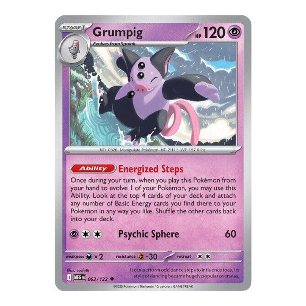 ME01: Mega Evolution (MEG) - Grumpig (#063/132) (Near Mint)