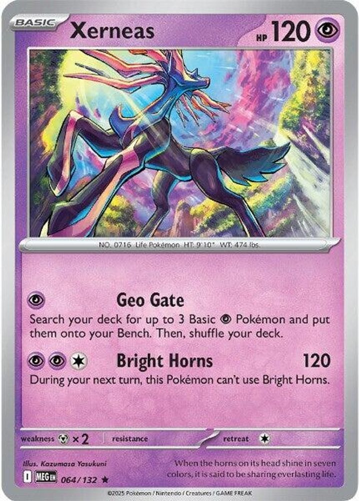 ME01: Mega Evolution (MEG) - Xerneas (#064/132, Rare) ()