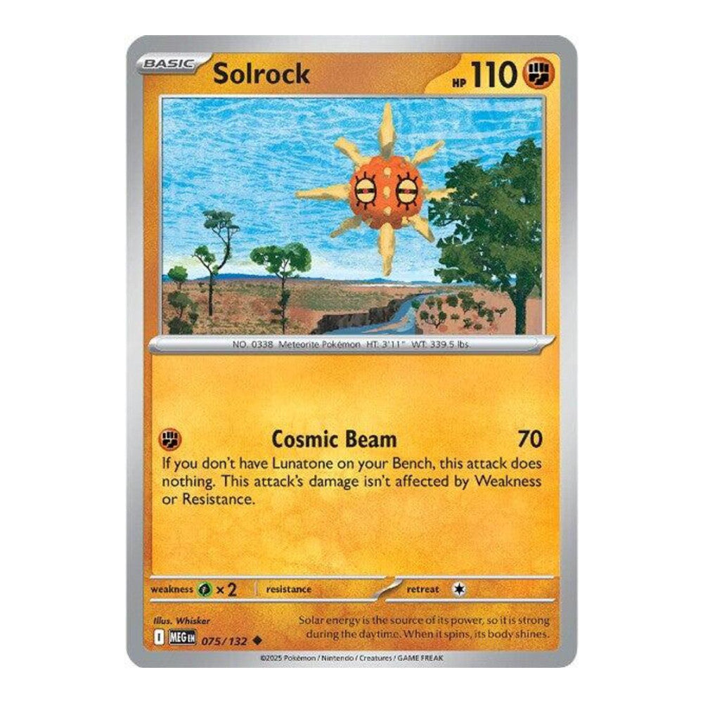 ME01: Mega Evolution (MEG) - Solrock (#075/132) (Near Mint)