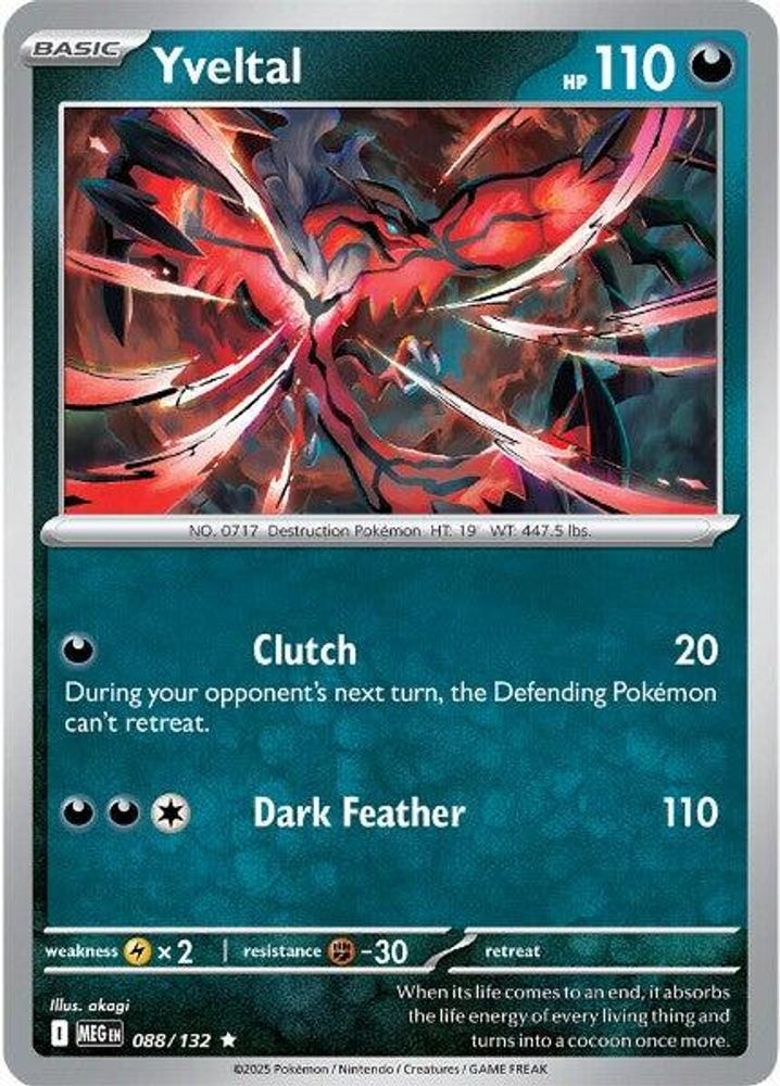 ME01: Mega Evolution (MEG) - Yveltal (#088/132, Rare) ()