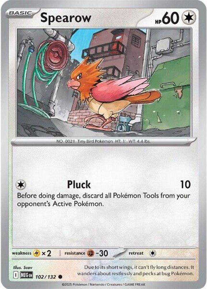 ME01: Mega Evolution (MEG) - Spearow - 102/132 (#102/132, Common) ()