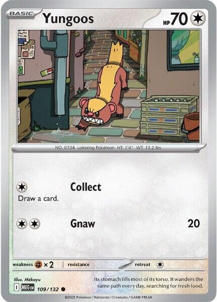 ME01: Mega Evolution (MEG) - Yungoos (#109/132, Common) ()
