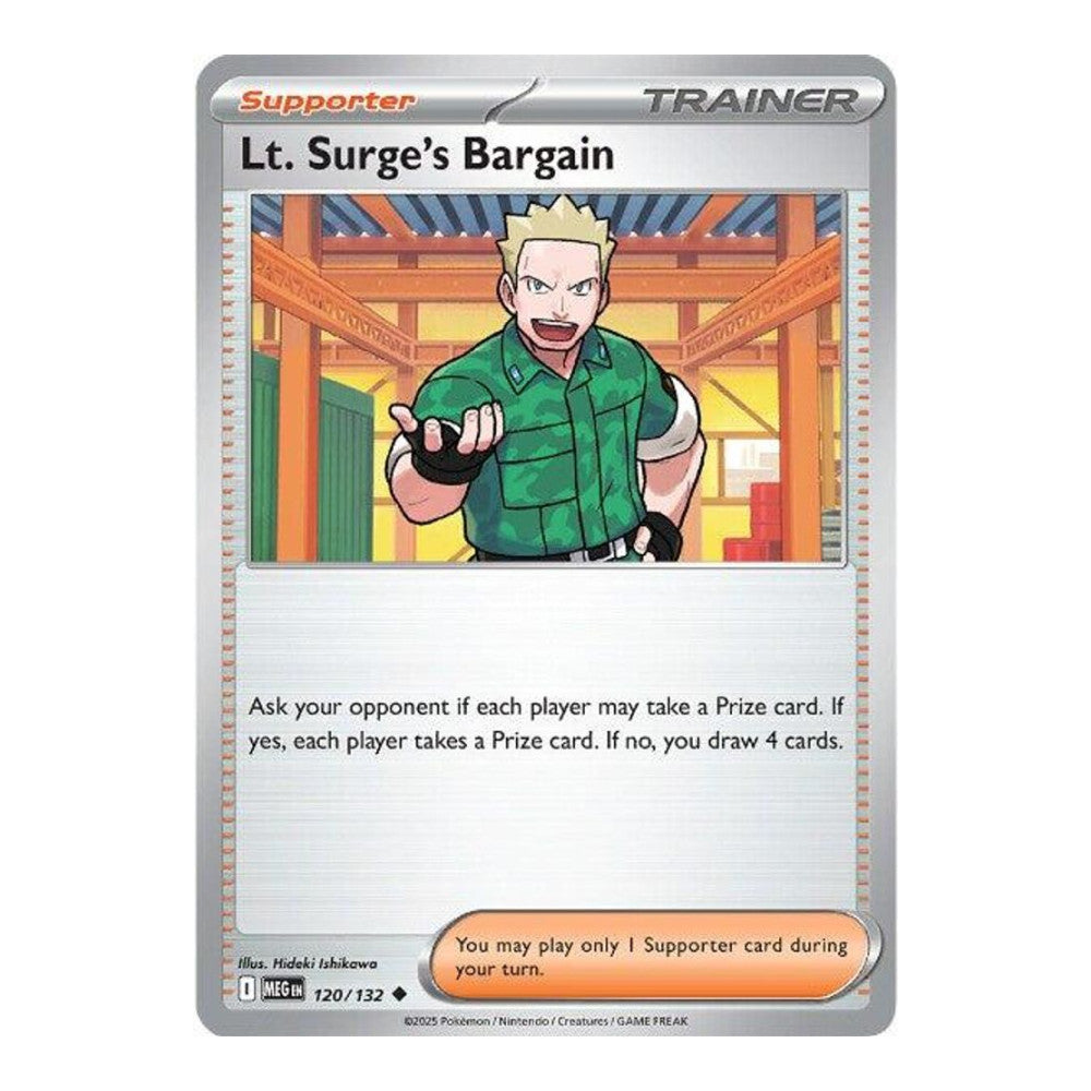 ME01: Mega Evolution (MEG) - Lt Surges Bargain 120 132 (#120/132) (Near Mint)