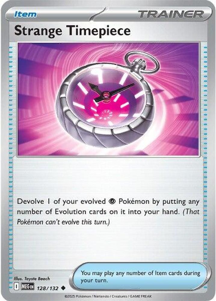 ME01: Mega Evolution (MEG) - Strange Timepiece (#128/132, Uncommon) ()