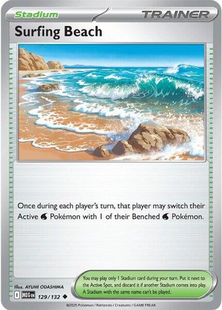 ME01: Mega Evolution (MEG) - Surfing Beach (#129/132, Uncommon) ()